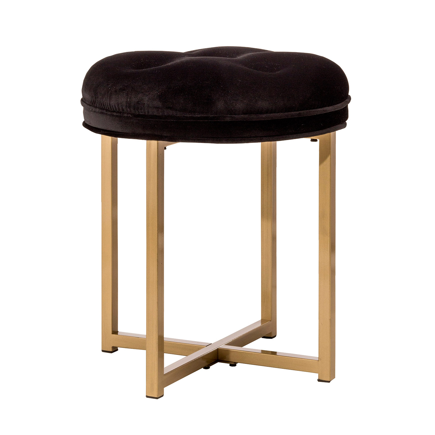 Hillsdale Maura Backless Vanity Stool Gold 51014