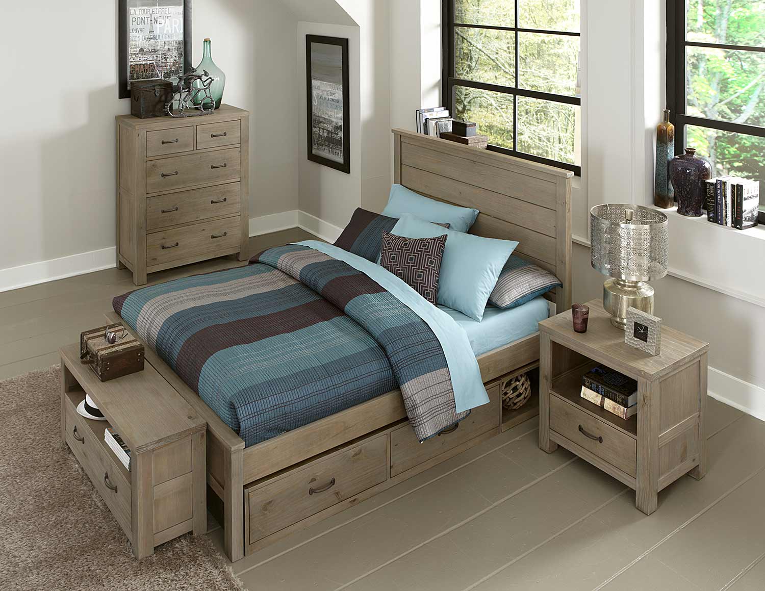 NE Kids Highlands Alex Bedroom Set With Storage ...