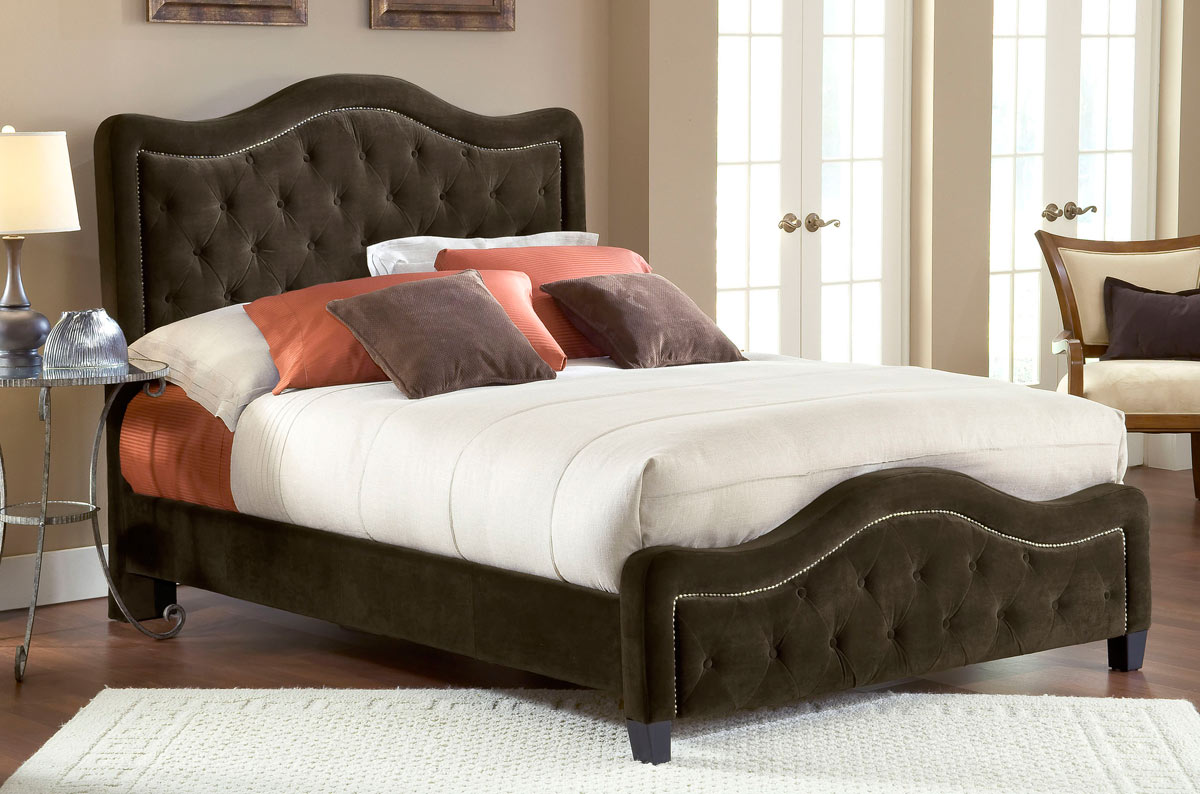 Hillsdale Trieste Tufted Upholstered Bed - Chocolate Hillsdale Trieste Tufted Upholstered Bed - Chocolate