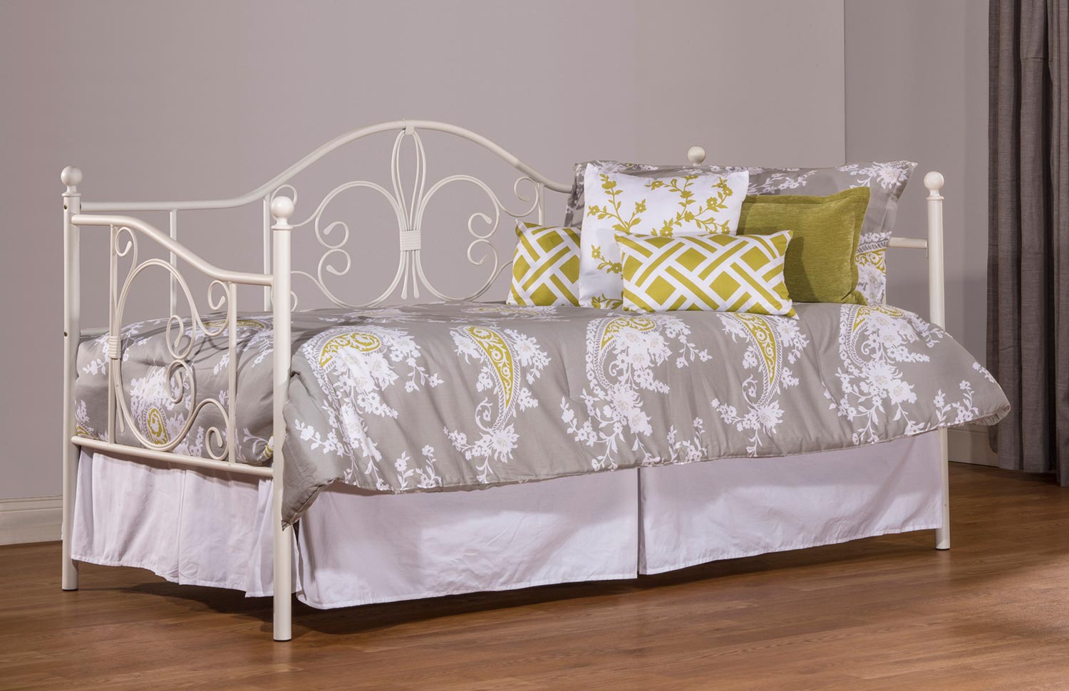 Hillsdale Ruby Daybed with Suspension Deck - Textured White