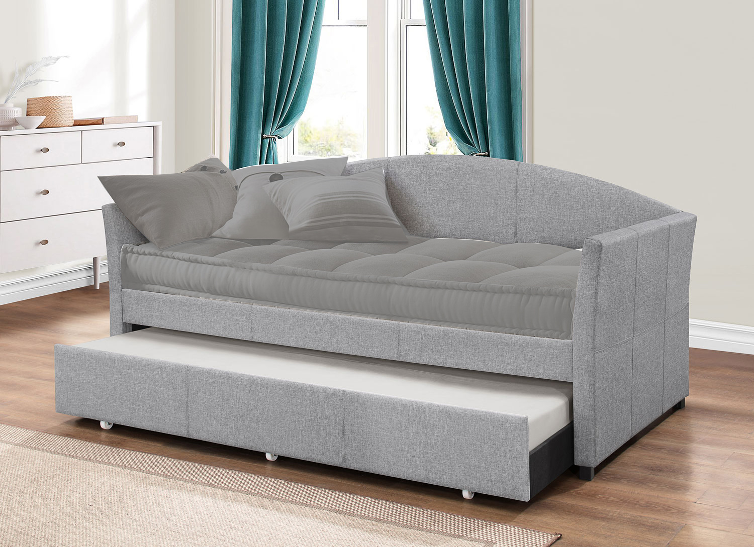 Hillsdale Westchester Daybed with Trundle - Smoke Gray
