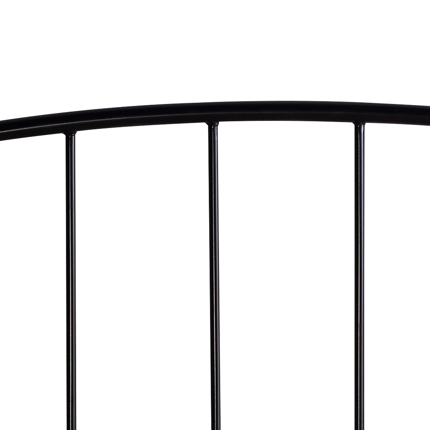 Hillsdale Tolland Metal Headboard with Arched Spindle Design - Black