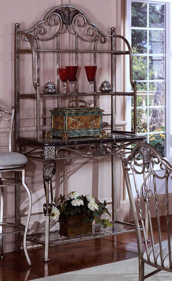 Hillsdale Ambrosia Marble Bakers Rack 4365850