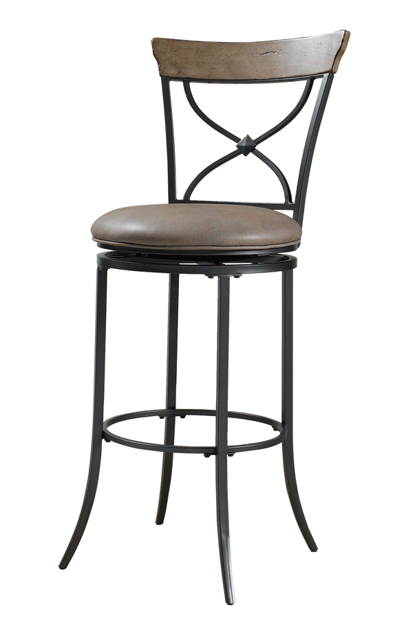 Hillsdale Charleston X-Back Swivel Bar Stool Hillsdale Charleston X-Back Swivel Bar Stool