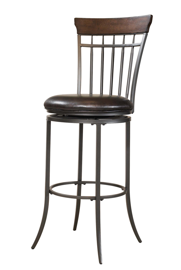 Hillsdale Cameron Vertical Spindle Back Swivel Counter Stool