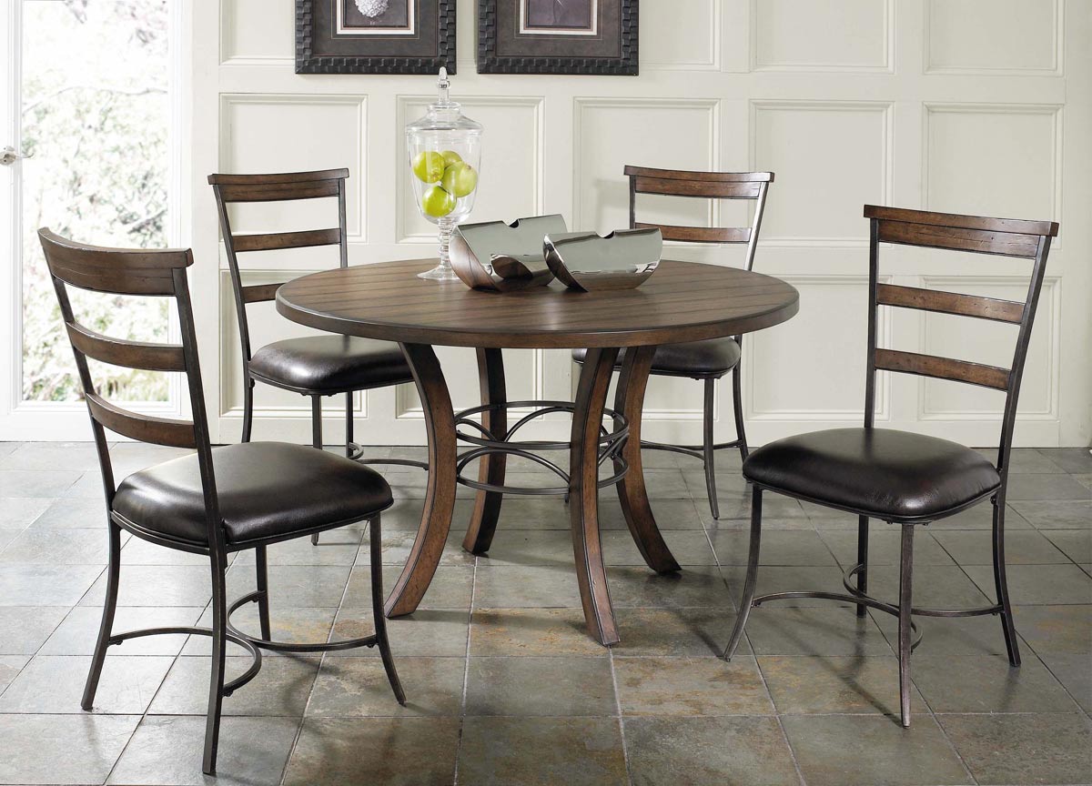 Hillsdale Cameron Round Dining Set With Ladder Back Dining Chair Hillsdale Cameron Round Dining Set With Ladder Back Dining Chair