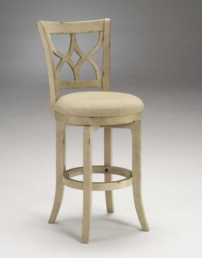 Hillsdale Sun Valley Swivel Wood Bar Stool Cream 4854831