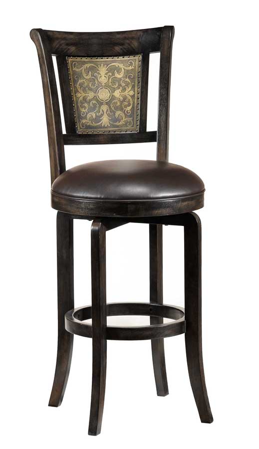 Hillsdale Camille Swivel Wood Bar Stool Hillsdale Camille Swivel Wood Bar Stool