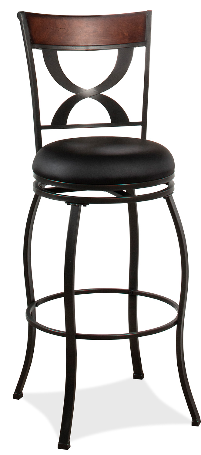 Hillsdale Stockport Swivel Counter Height Stool Pewter 4937826