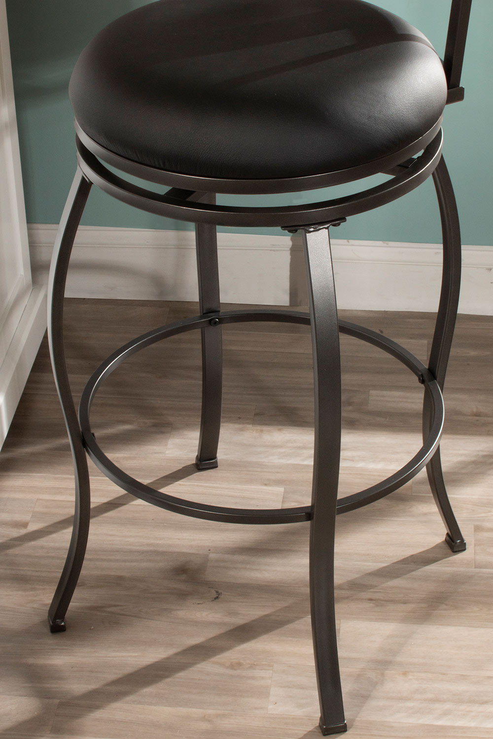 Hillsdale Stockport Swivel Counter Height Stool Pewter 4937 826