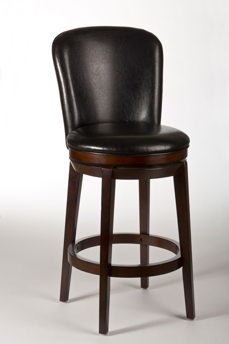 Hillsdale Victoria Swivel Bar Stool - Dark Brown Cherry