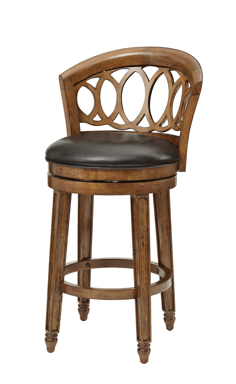 Hillsdale Adelyn Swivel Counter Stool - Brown Cherry