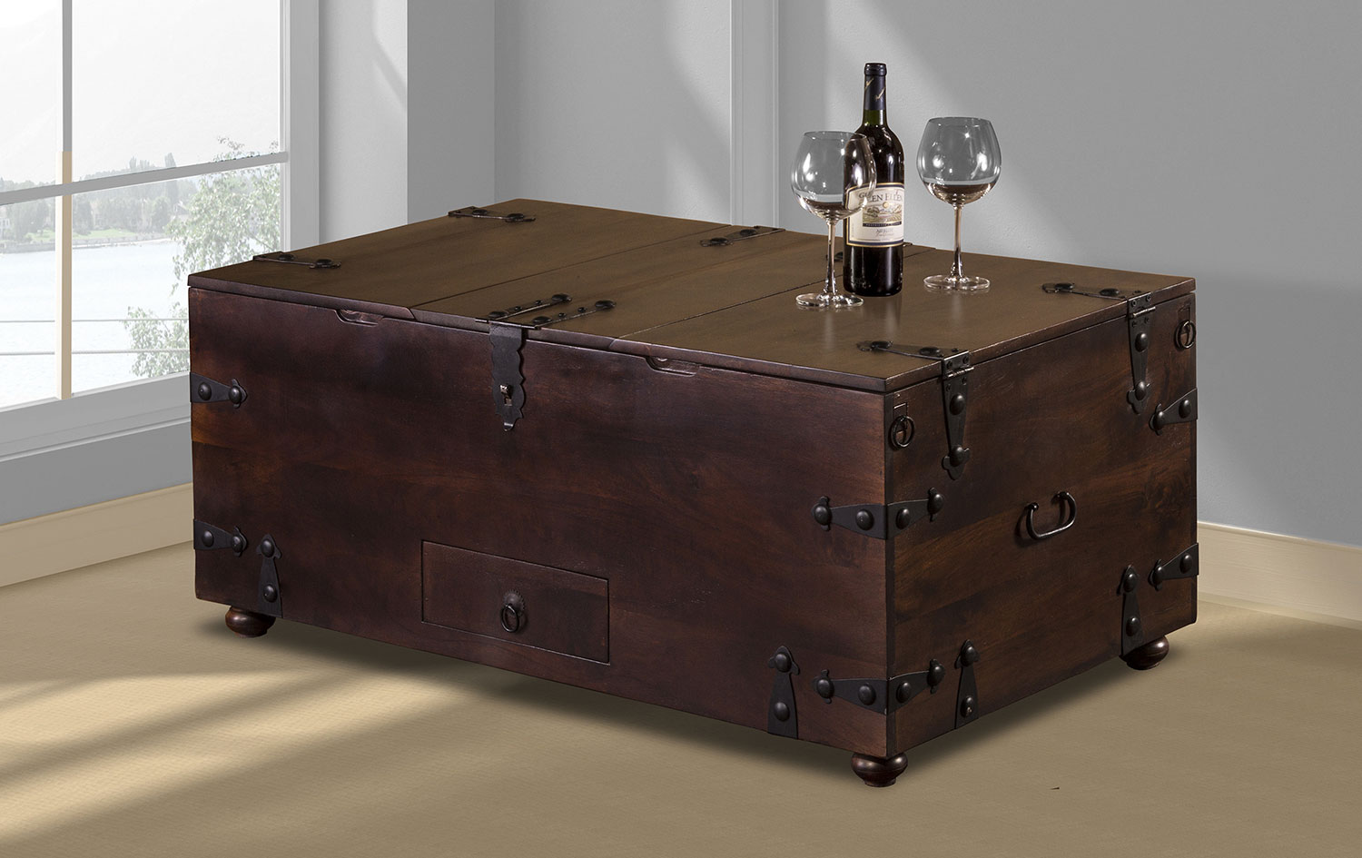 Hillsdale Medford Coffee Table Bar Brown 5730881