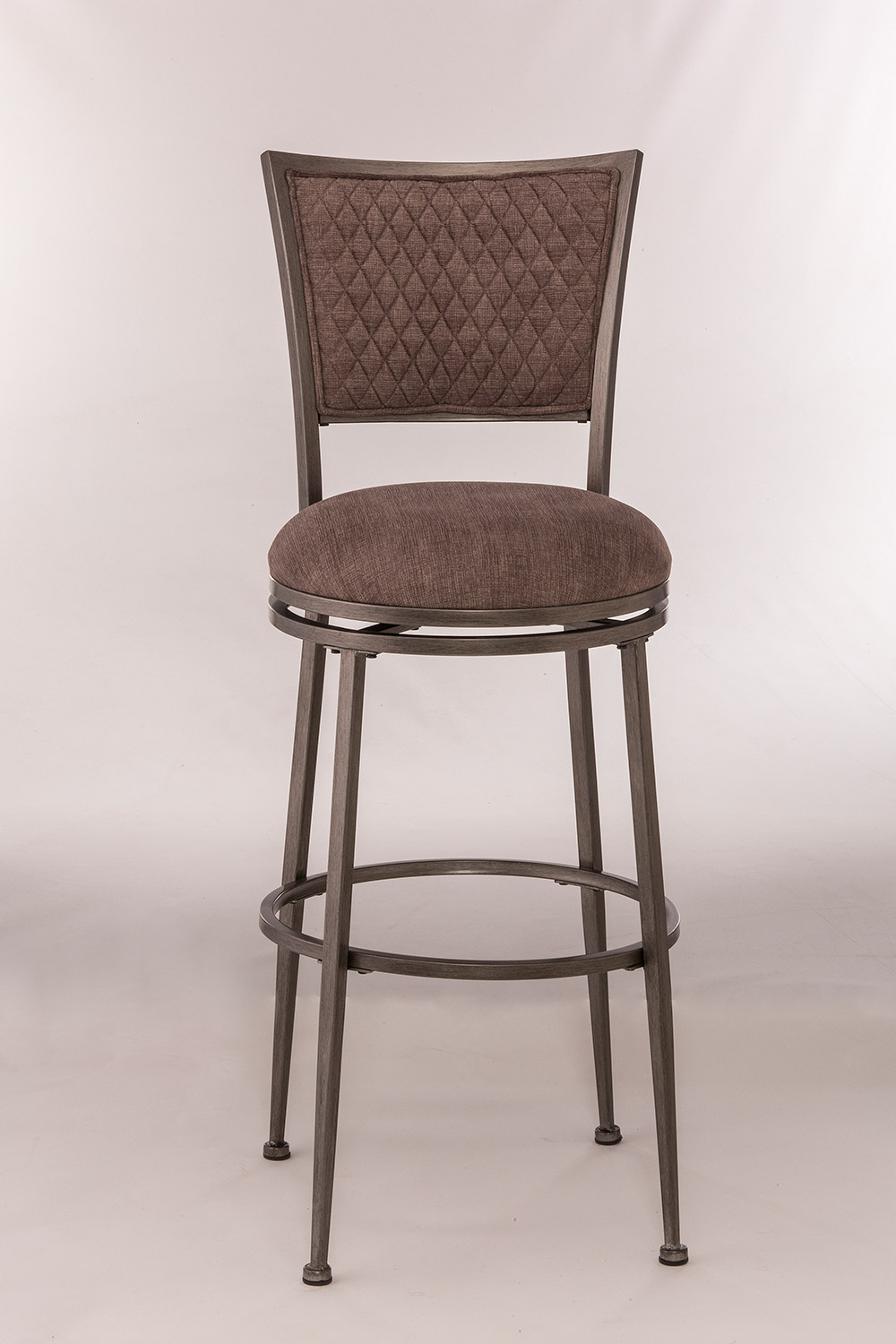 Hillsdale Burke Swivel Bar Stool Distressed Pewter 5937831
