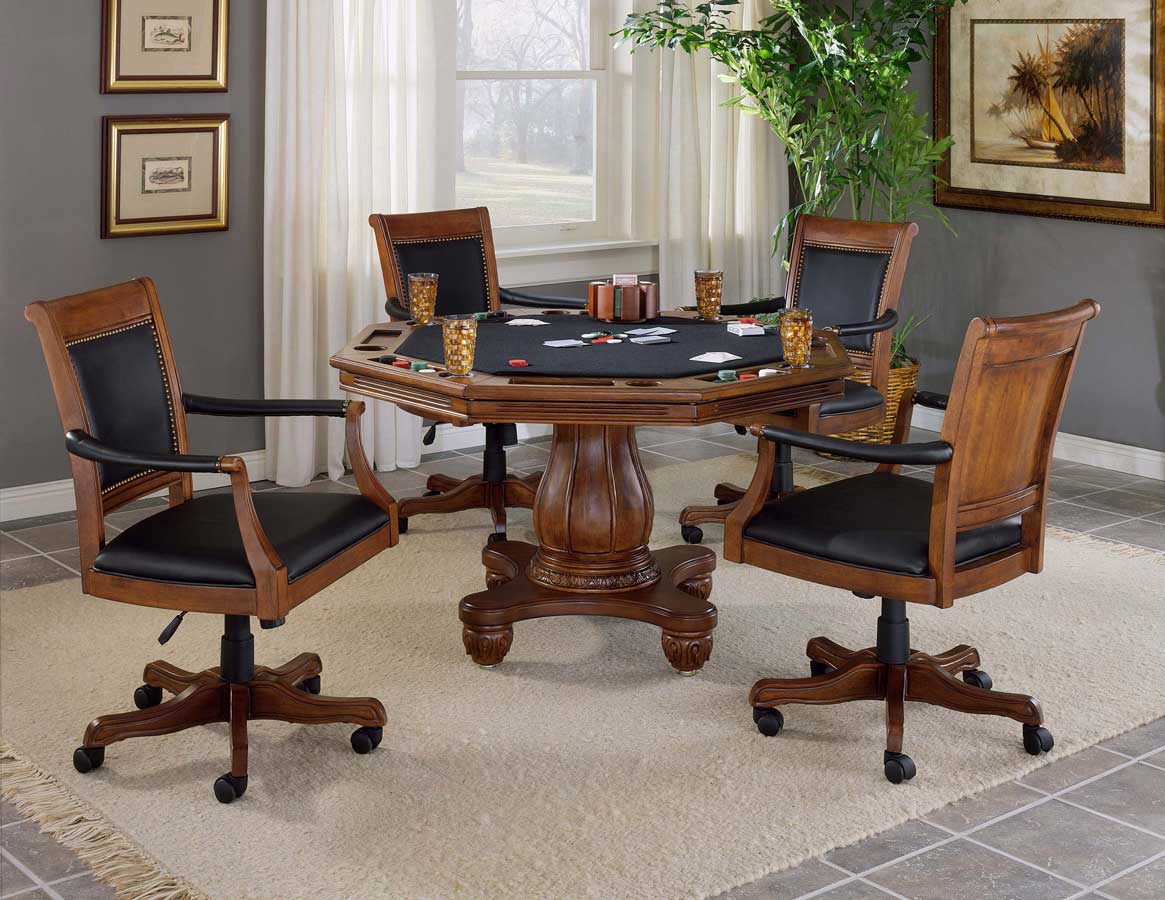 Hillsdale Kingston Square Leather Back Game Chair