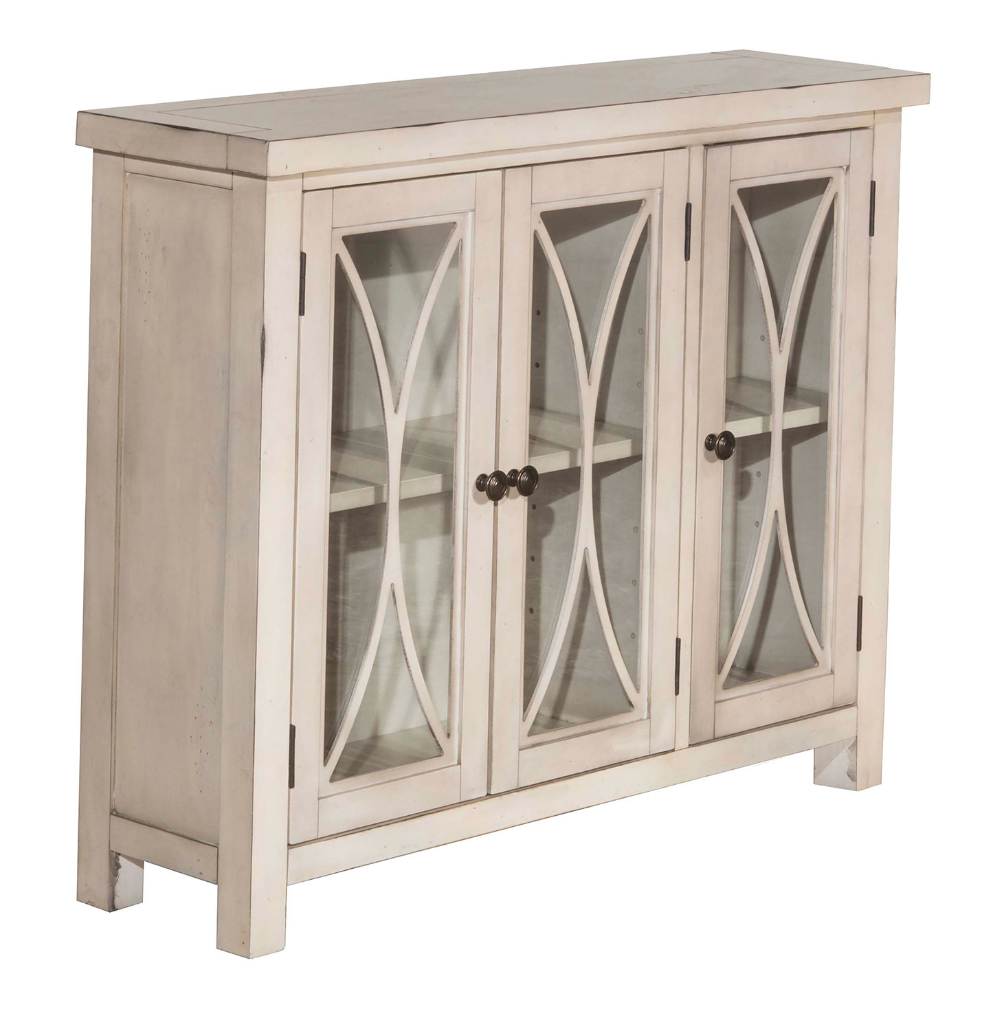 Hillsdale Bayside 3-Door Cabinet - Antique White