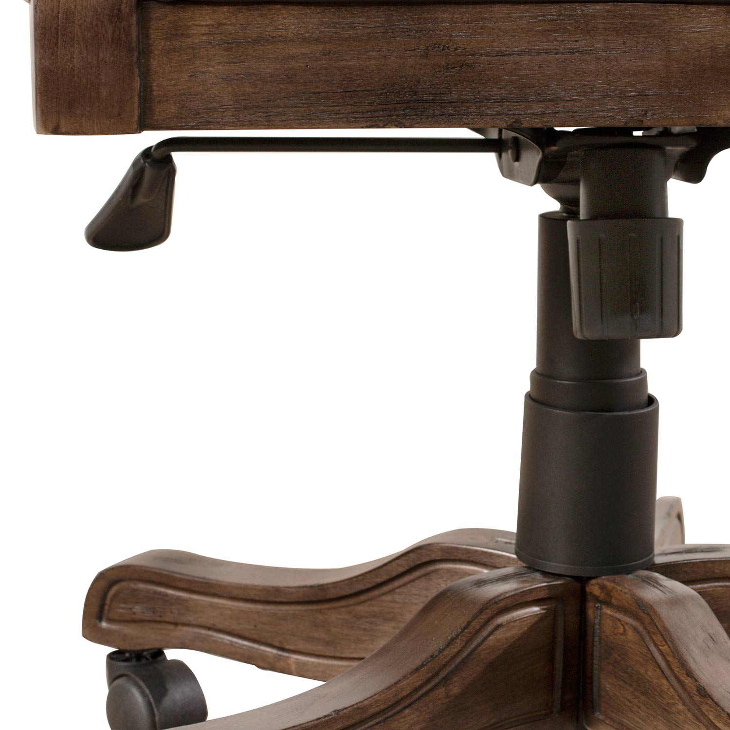 Hillsdale Kingston Freeport Wood Game/Desk Chair - Weathered Walnut