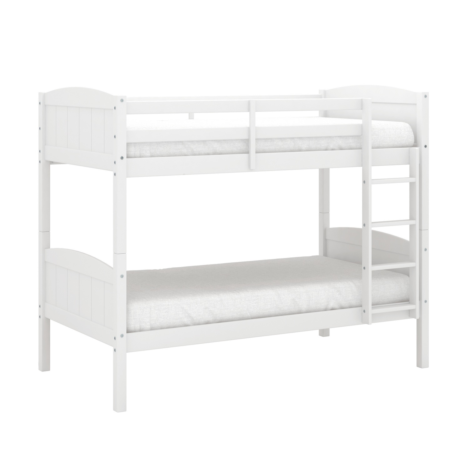 Hillsdale Alexis Wood Arch Twin Over Twin Bunk Bed - White