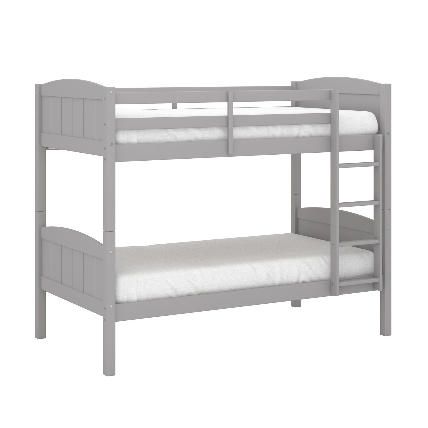 Hillsdale Alexis Wood Arch Twin Over Twin Bunk Bed - Gray