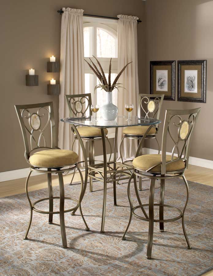 Hillsdale Brookside Bar Height Bistro Dining Collection Oval Back Hillsdale Brookside Bar Height Bistro Dining Collection Oval Back