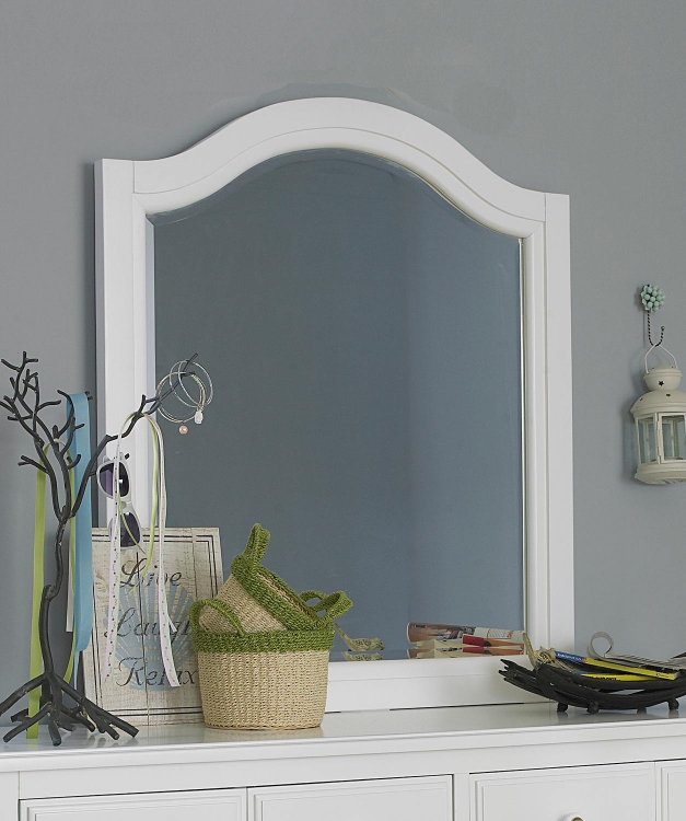 Lake House Arched Mirror - White