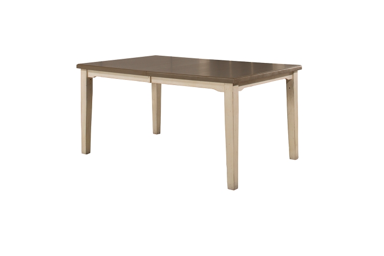 Clarion Rectangle Dining Table - Gray/White