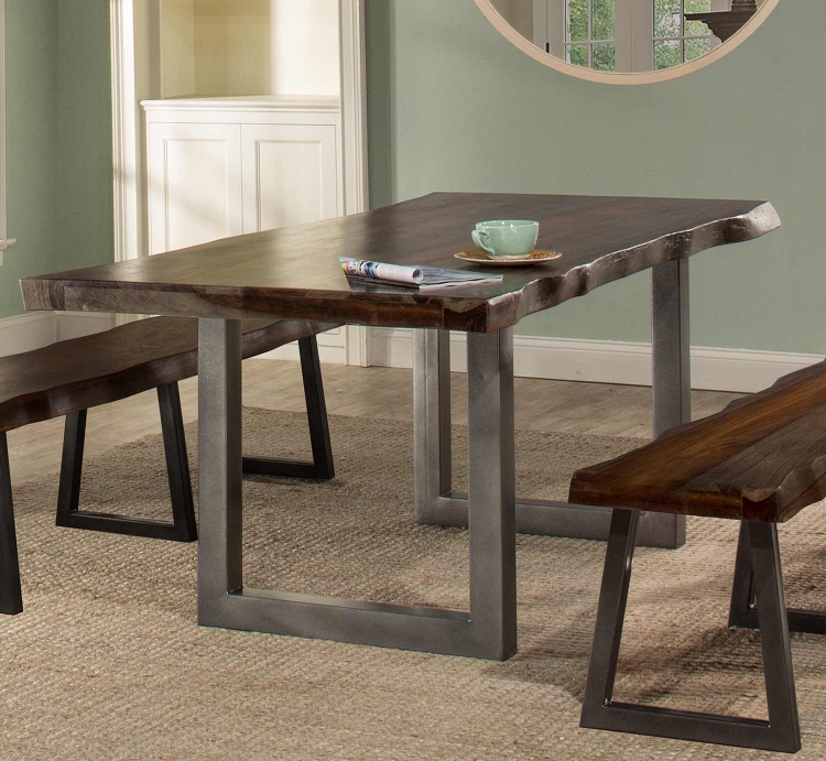 Emerson Rectangle Dining Table - Gray Sheesham
