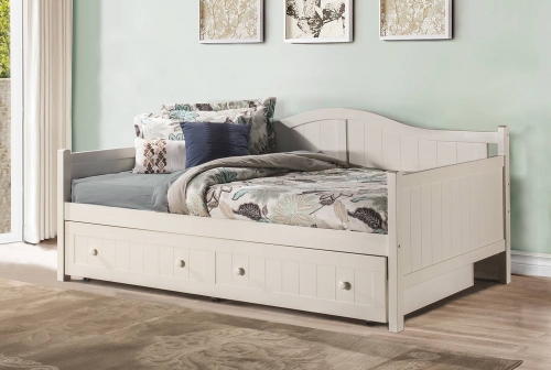 Staci Daybed with Trundle - Full - White