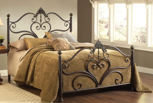 Newton Bed - Antique Brown Highlight