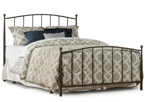 Warwick Metal Bed with Frame - Gray Bronze