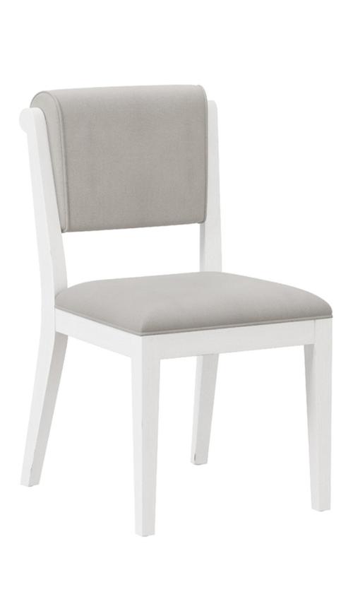 Clarion Wood and Upholstered Dining Chairs - Set of 2 - Sea White
