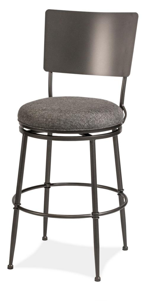 Towne Commercial Grade Metal Counter Height Swivel Stool - Charcoal