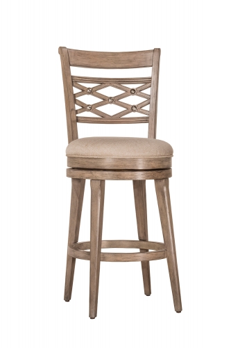 Chesney Swivel Counter Stool - Weathered Gray
