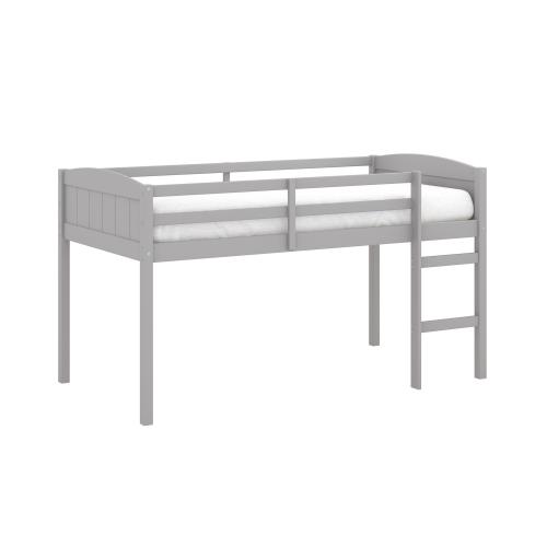 Alexis Wood Arch Twin Loft Bed - Gray